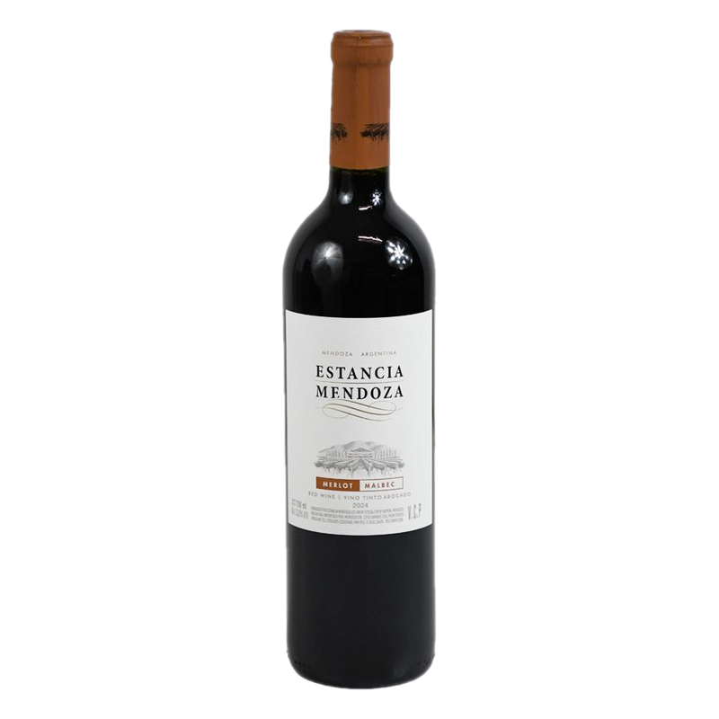 Vino Estancia Mendoza Tinto Merlot Malbec 750 Ml