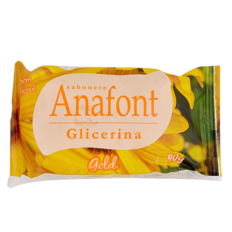 Jabón De Glicerina Gold Anafont 90 G
