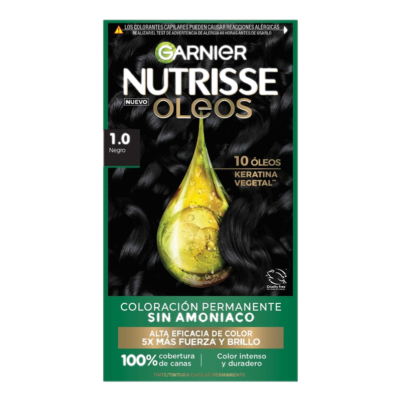 Tinta Garnier Nutrisse Oleos Negros 1.0