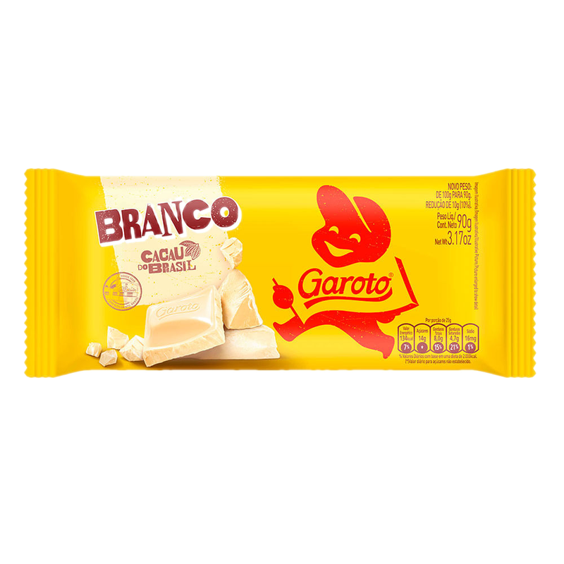 Chocolate Garoto Blanco 90 G