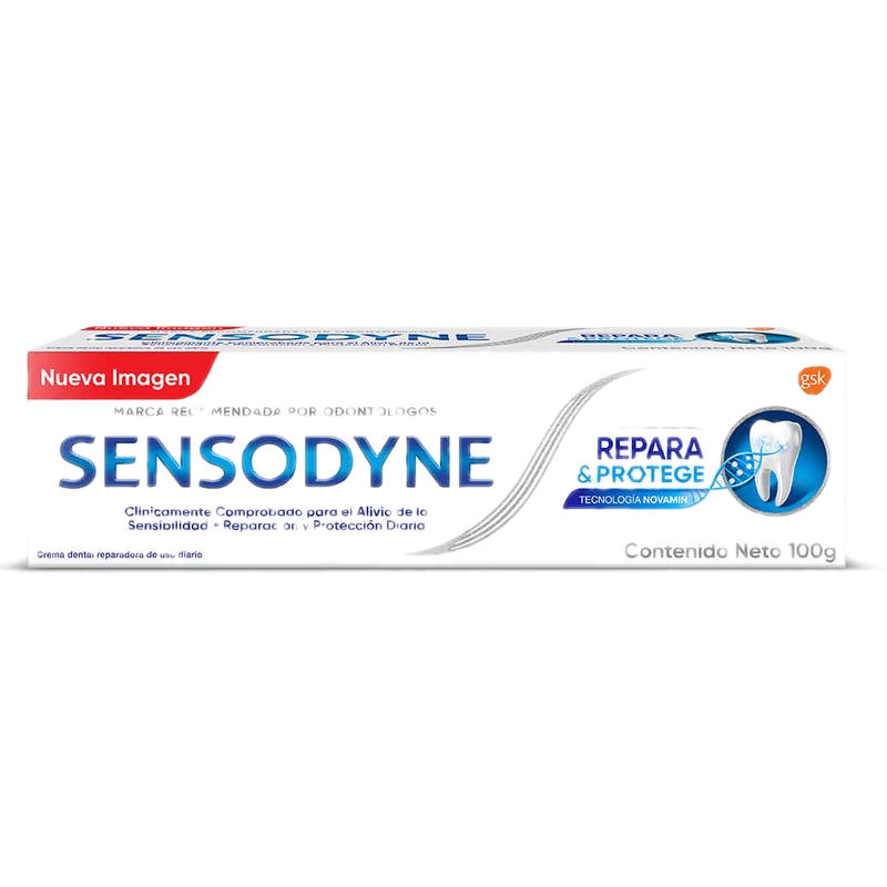 Crema Dental Sensodyne Repara Y Protege Pomo 100 G