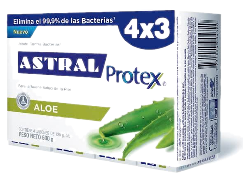 Jabon De Tocador Astral Aloe 125 G 4x3