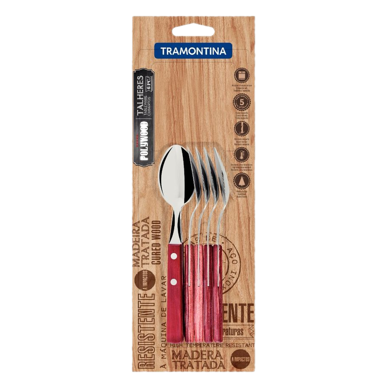 Cuchara De Té Polywood Tramontina 6 Unidades