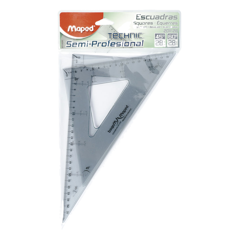 Set Escuadras Maped 28cm 2 Unidades