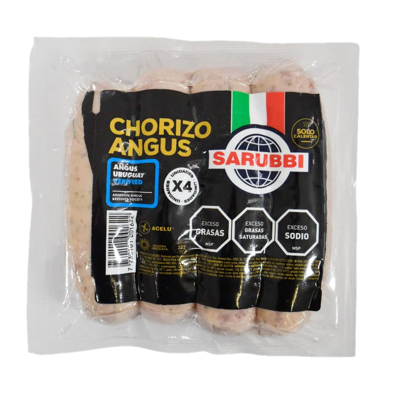 Chorizo Sarubbi Angus Al Vacío 4 Unidades