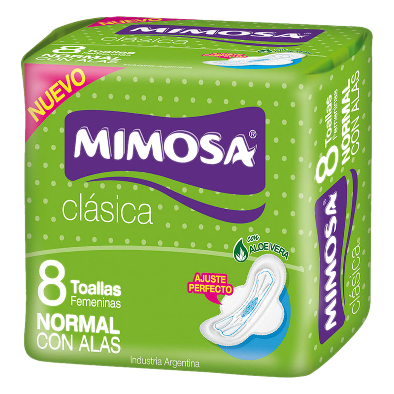 Toalla Mimosa Clásica Con Alas 8 Unidades