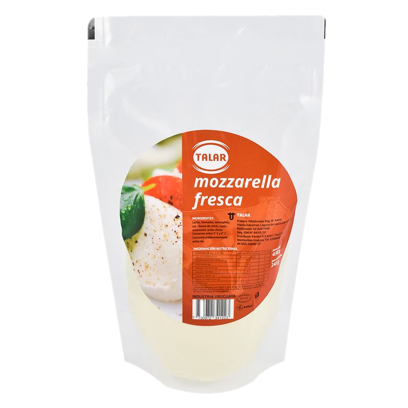 Queso Muzzarella Fresca Talar 245 G