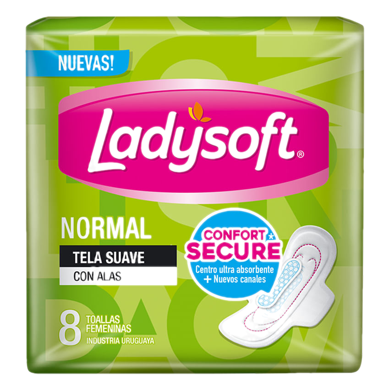 Ladysoft Normales C/alas 8 Unidades
