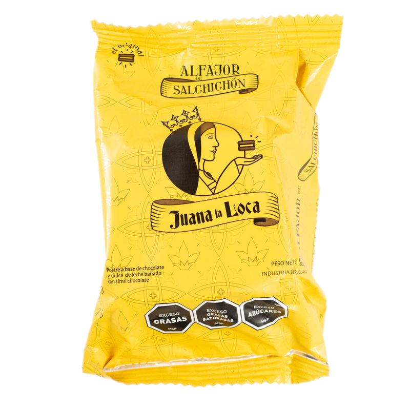 Alfajor De Salchichón Juana La Loca Chocolate 92 G