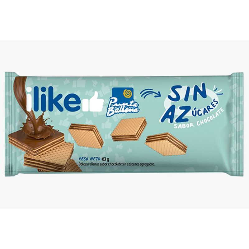 Oblea I Like Sin Azúcar Punta Ballena 63 G