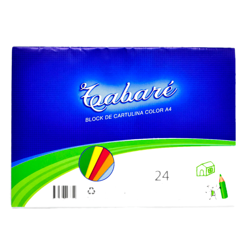 Block Cartulina Tabare A 4 24h Color