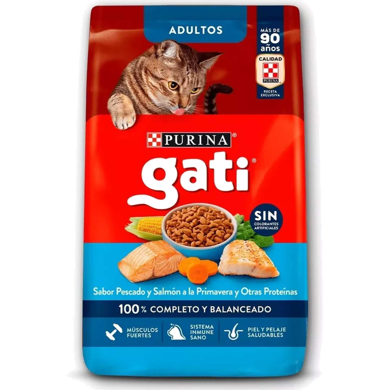 Alimento Gato Pescado Y Salmon 3 Kg