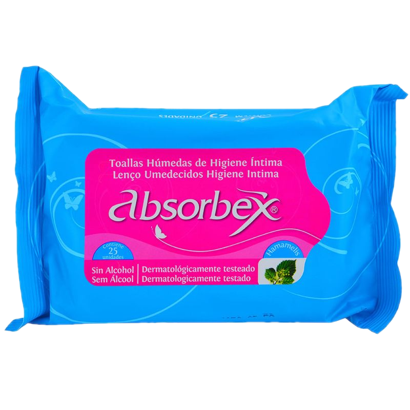 Toallitas Húmedas Absorbex Higiene Intima 25 Unidades