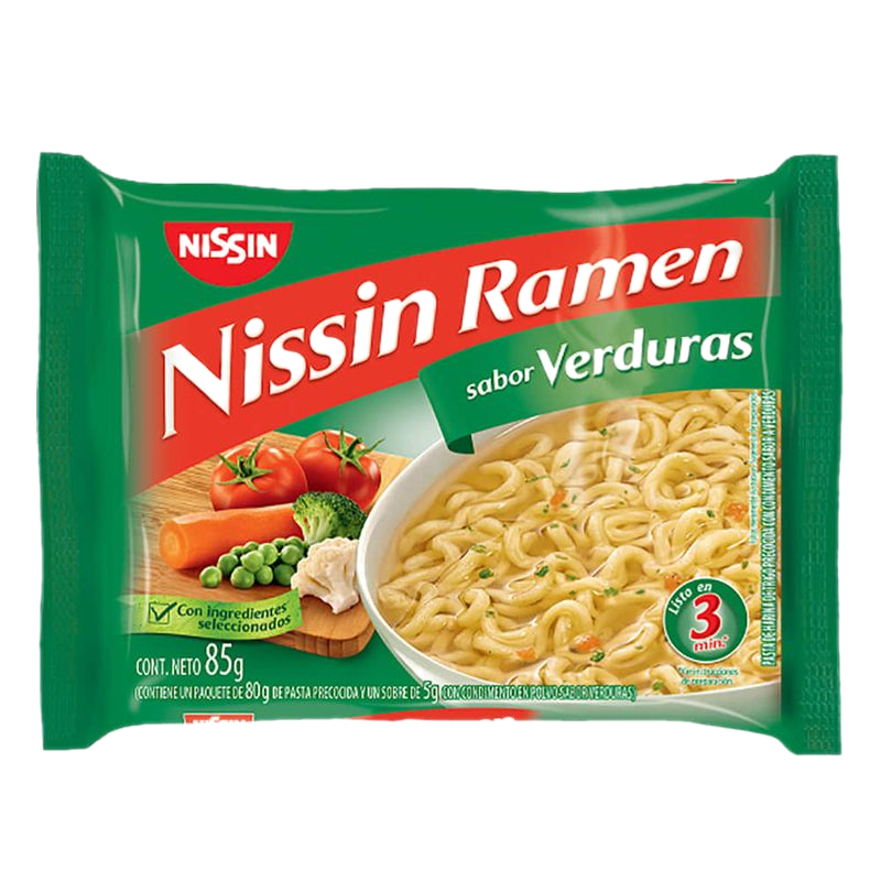 Pasta Ramen Nissin Verduras 85 G