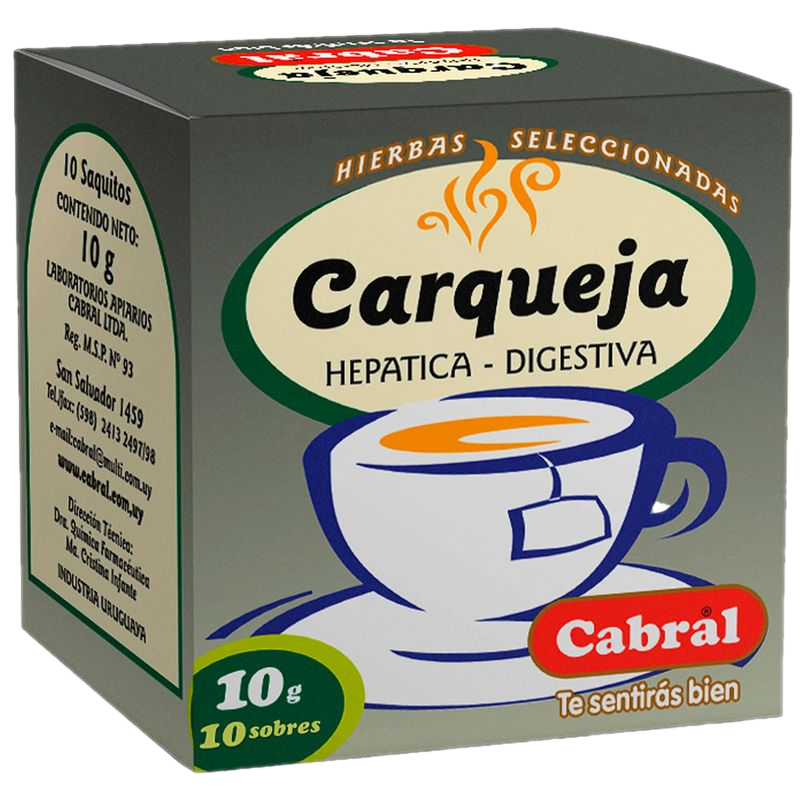 Té Cabral Carqueja 10 Unidades
