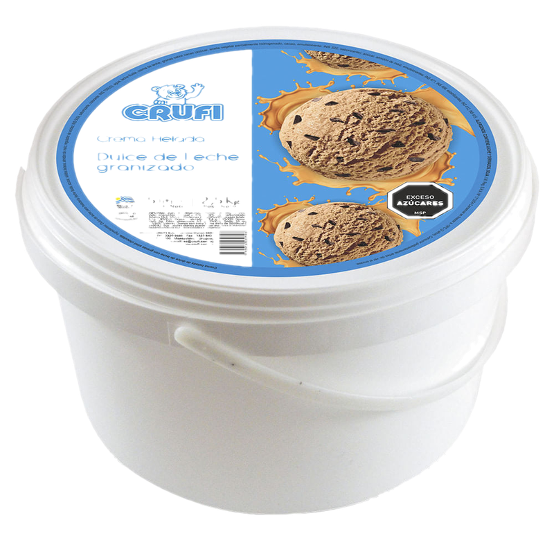 Helado Dulce De Leche Granizado Crufi 5 L