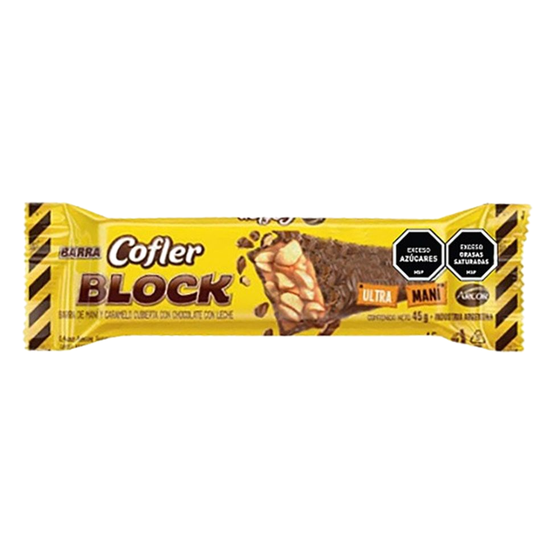 Barra De Chocolate Cofler Block 45 G