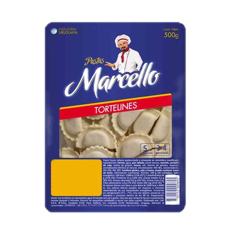 Tortelines Marcello Carne 500 G.