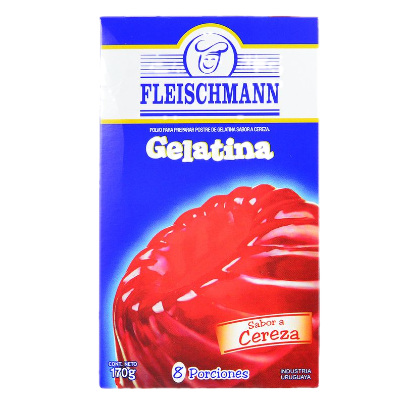 Gelatina Cereza Fleischmann 8 Porciones