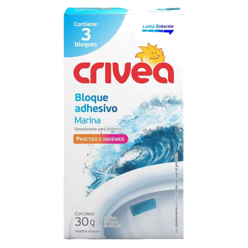 Desodorante Inodoro Crivea Bloque Adhesivo Lavanda 30 G