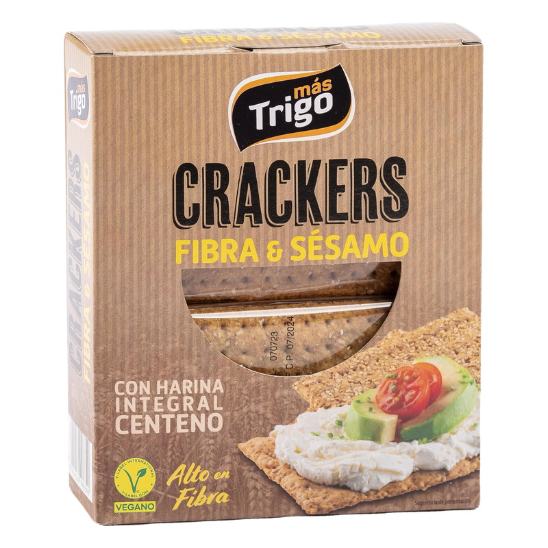 Crackers Más Trigo Fibra Y Sésamo 240 G