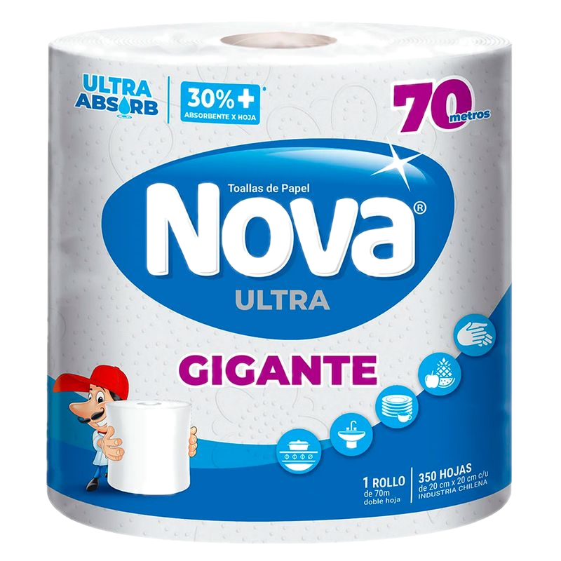 Toalla De Papel Nova Ultra Gigante 70 M