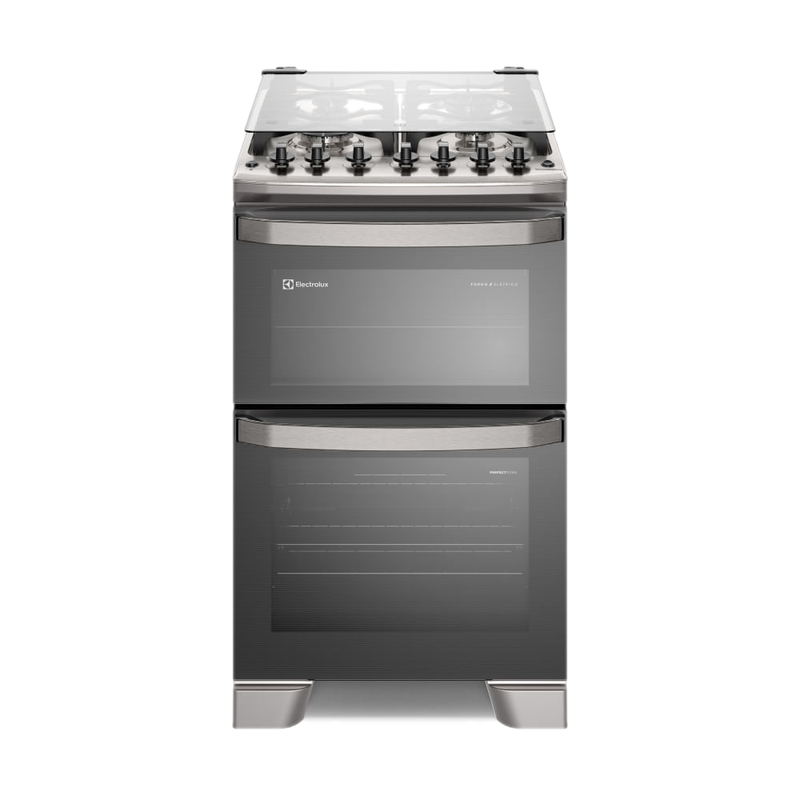 Cocina Electrolux 4 Hornallas Doble Horno Inox