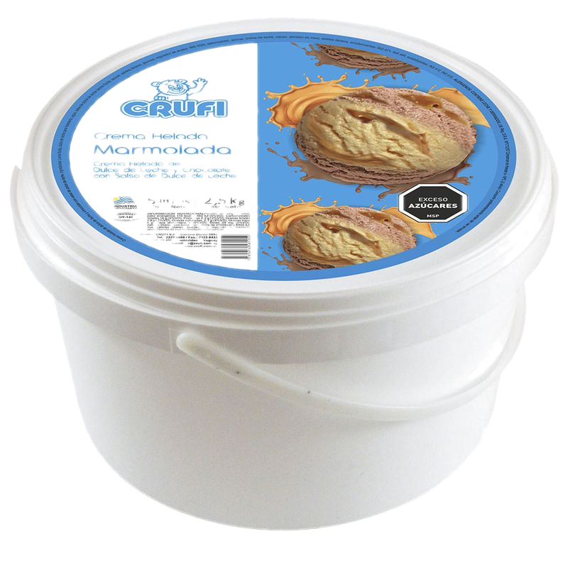 Helado Chocolate, Dulce De Leche Y Sambayón Crufi 5 L
