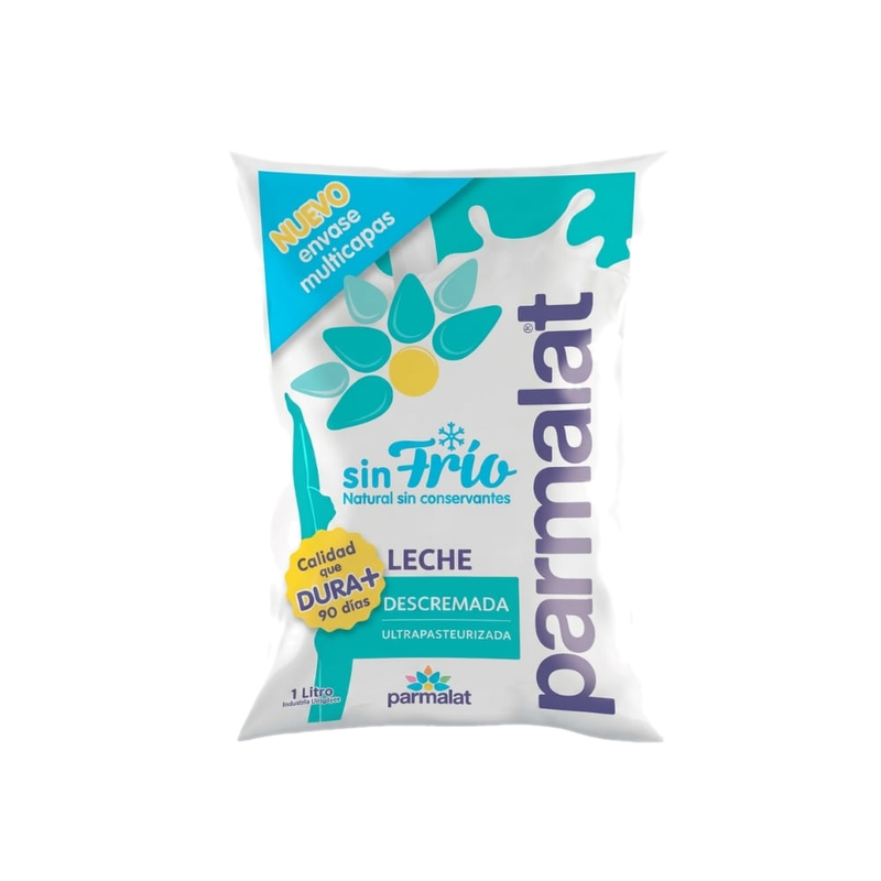 Leche Parmalat Ultra Descremada Sin Frio Sachet 1 L