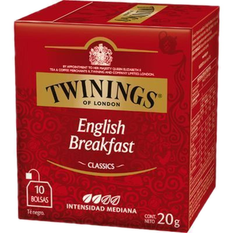 Saquitos De Te Twinings English Breakfast 10 Unidades