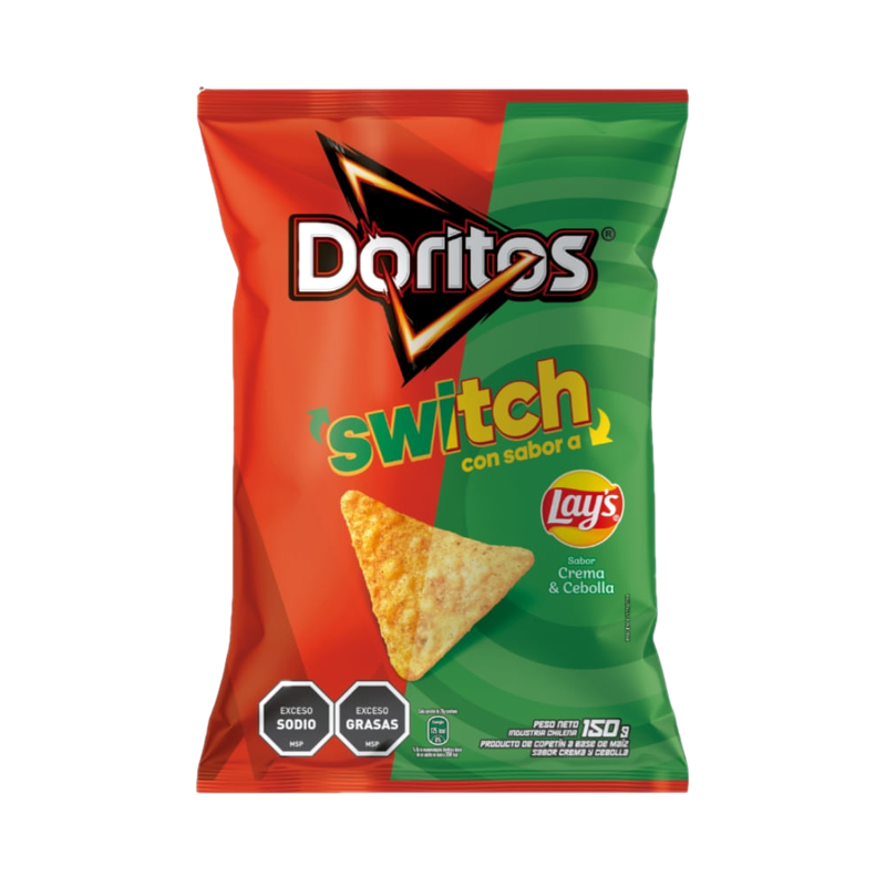 Doritos Switch Con Sabor Lays Crema Y Cebolla 150 G