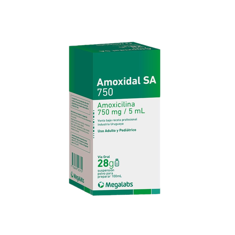 Amoxidal Sa 750 Mg/5 Ml Suspensión 100 Ml