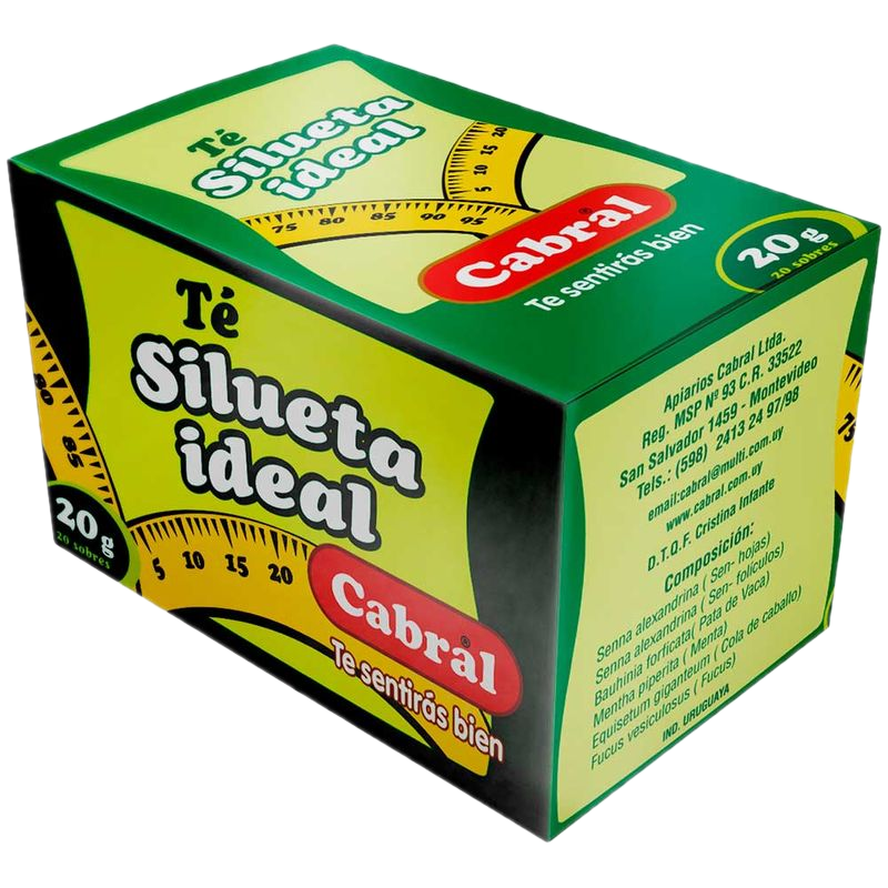 Té Cabral Silueta Ideal 10 Unidades 20 G