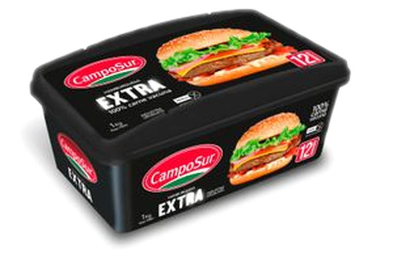 Hamburguesas Extra Seleccionadas Camposur 12 Unidades 1 Kg