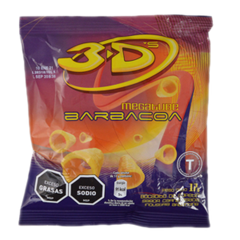 Snack 3d´s Mega Barbacoa 17 G
