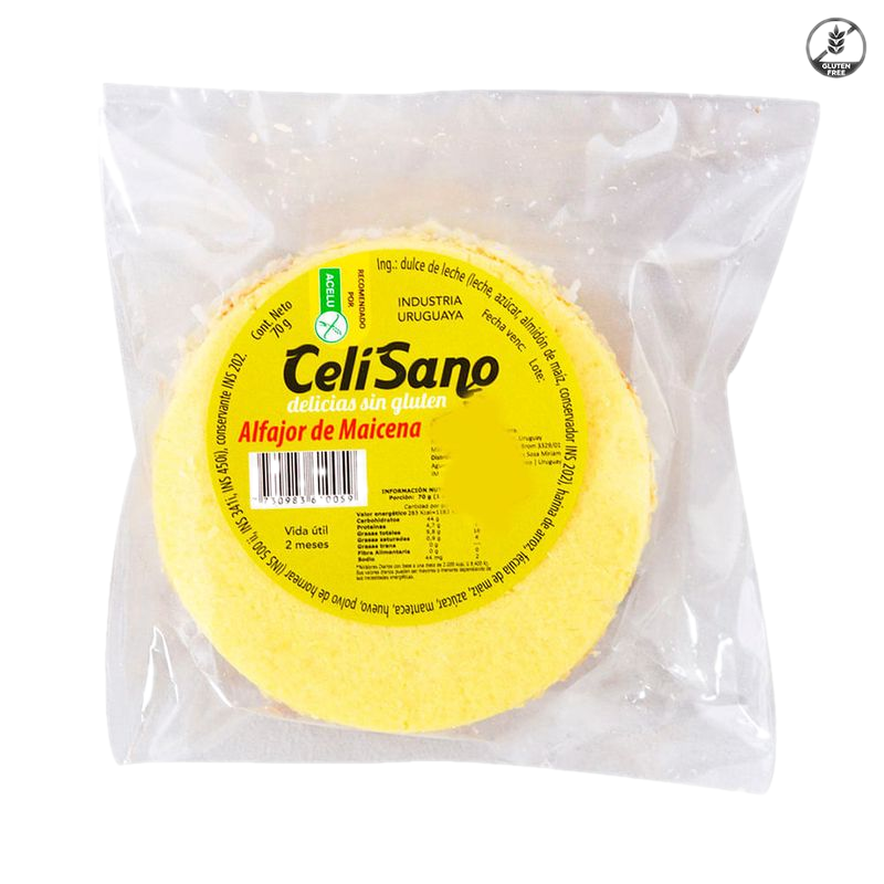 Alfajor Maicena Celisano Sin Gluten 70 G