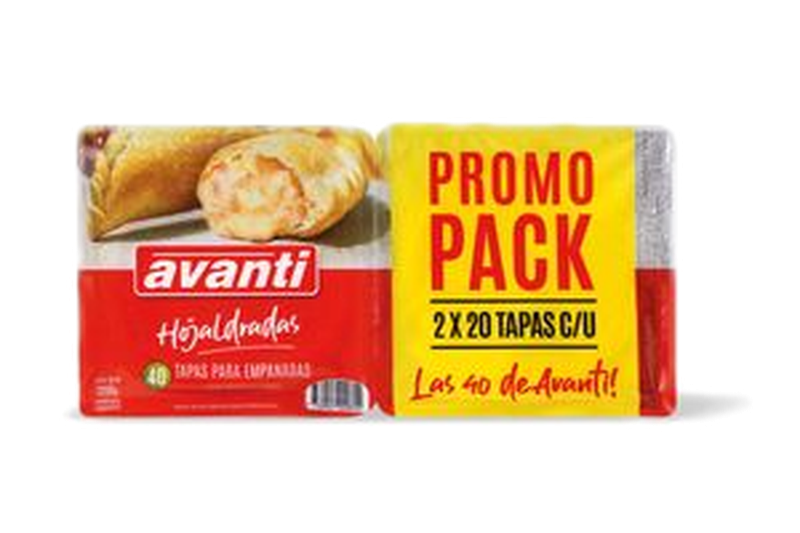 Promo Pack Tapas Para Empanadas Hojaldradas Avanti 40 Tapas