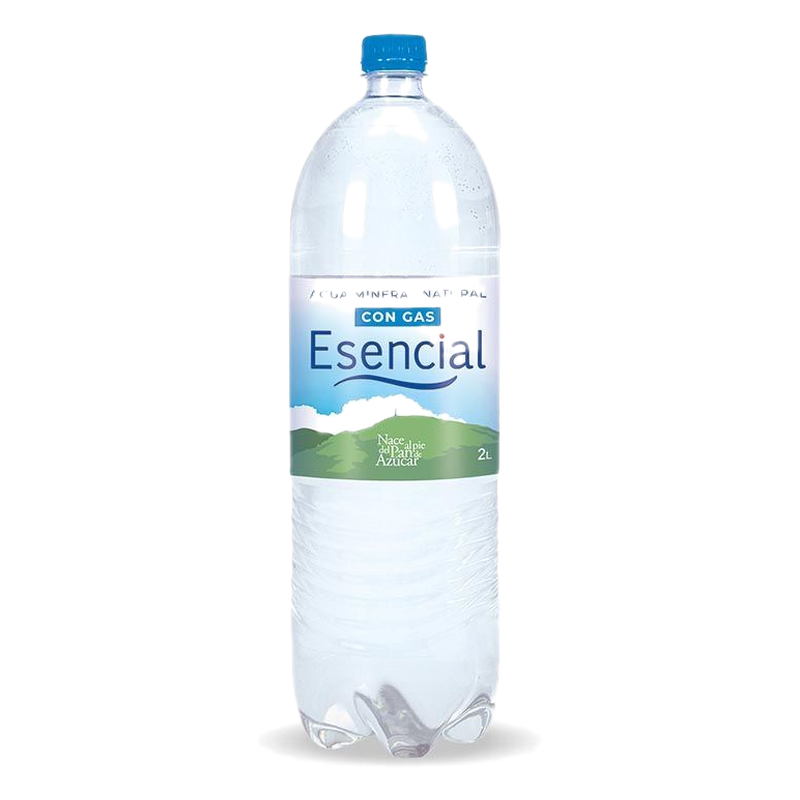 Agua Mineral Con Gas Esencial 2 L