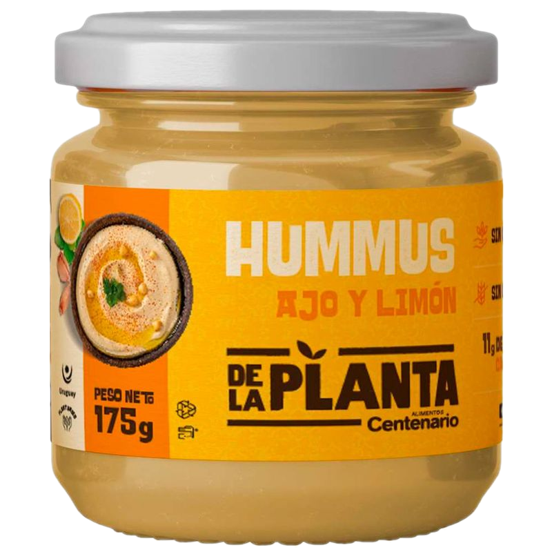 Hummus Ajo Y Limón De La Planta 175 G