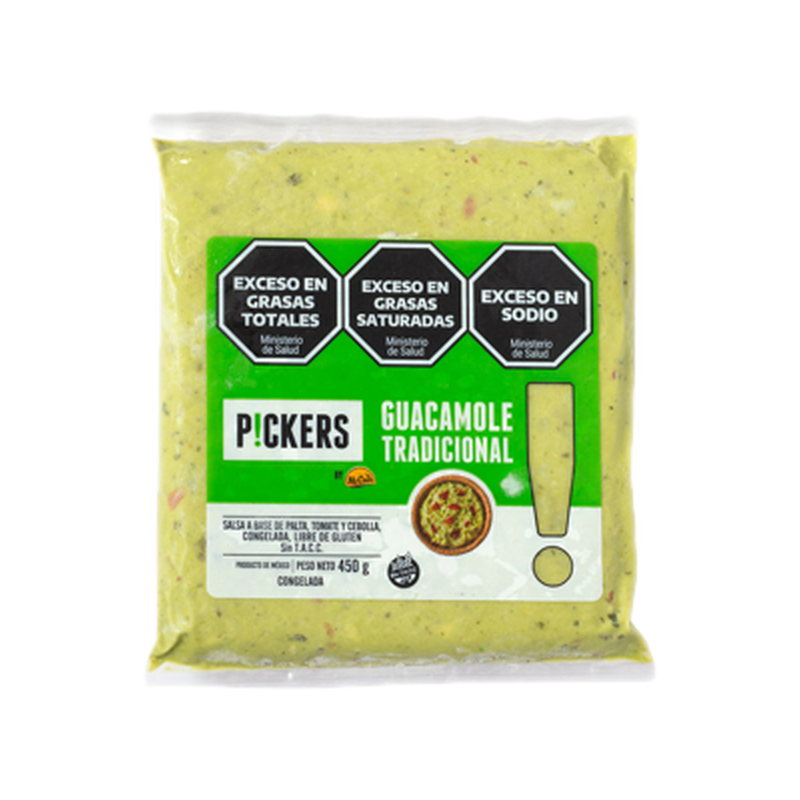 Guacamole Tradicional Congelado Pickers 450 G