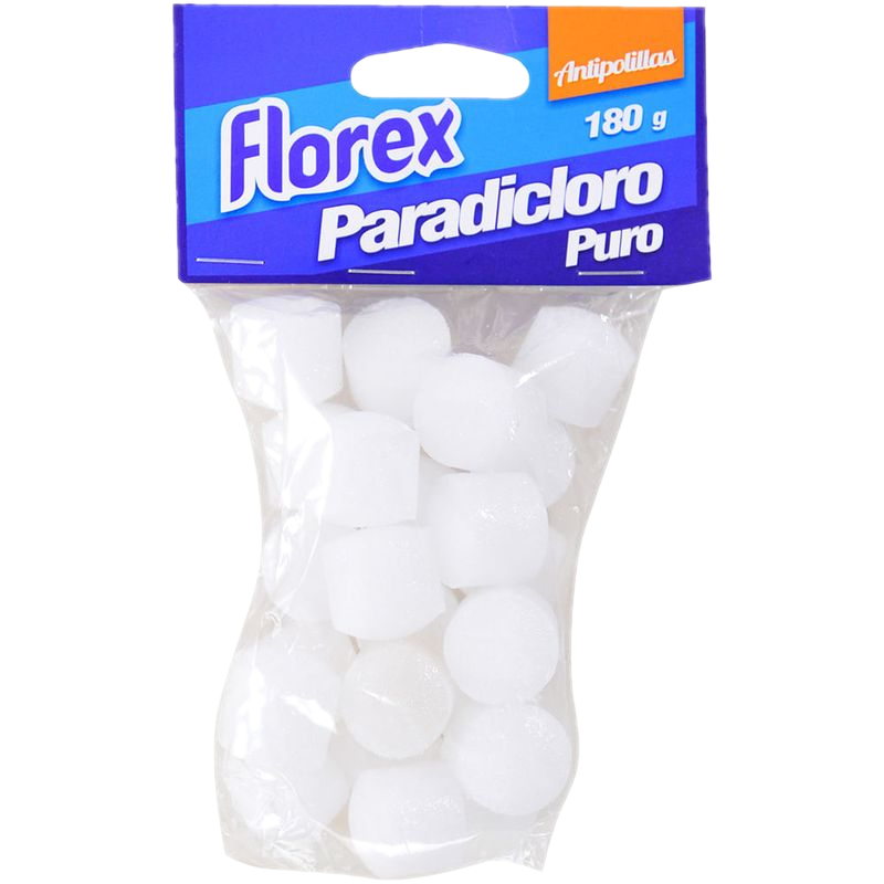 Paradicloro Florex Puro Bolitas 180 G
