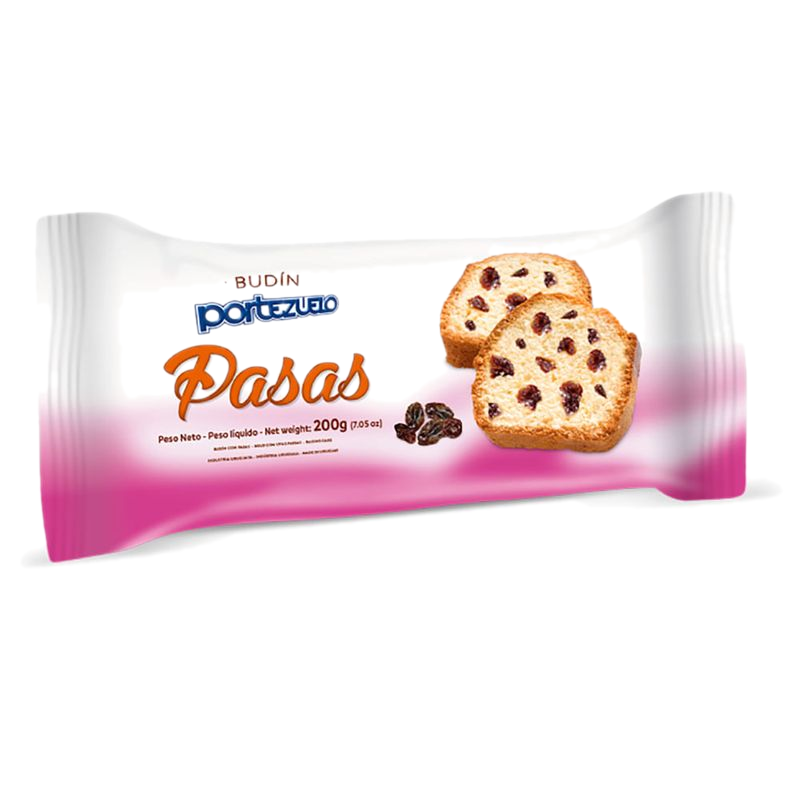 Budín Con Pasas Portezuelo 200 G