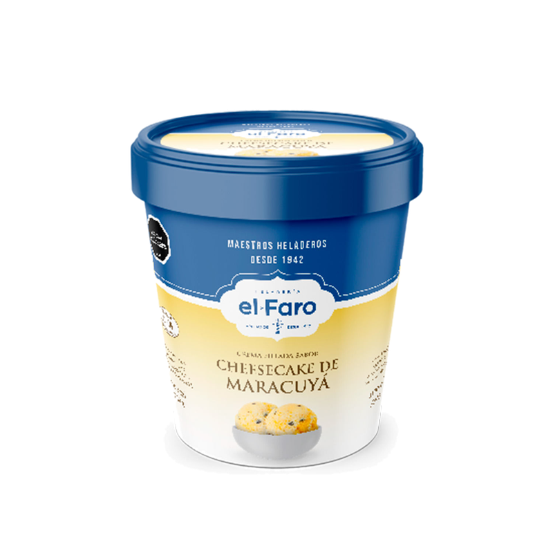 Helado El Faro Cheesecake Maracuya 1.1 L