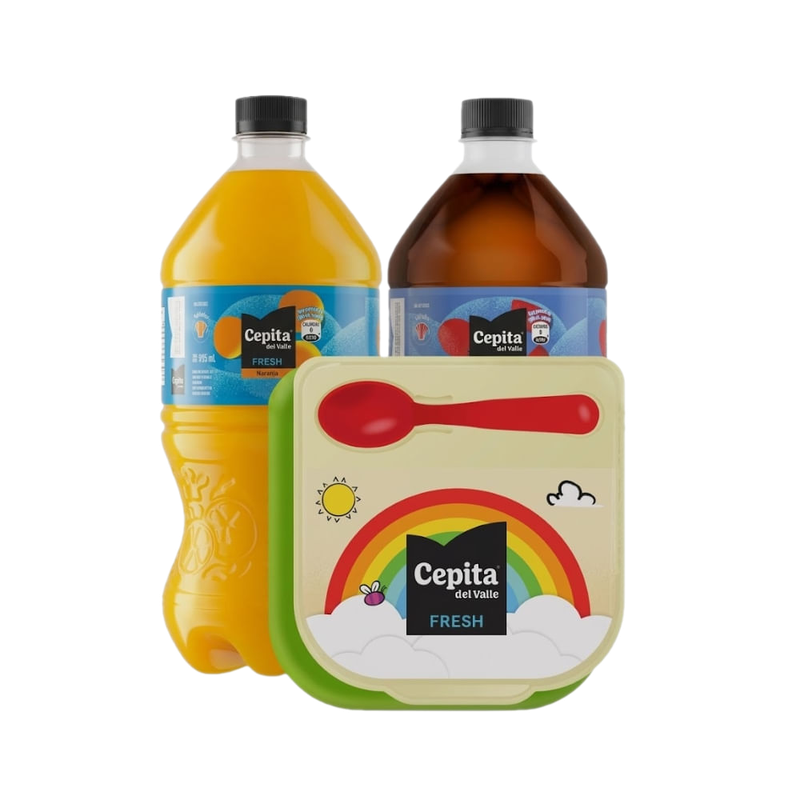 Pack 2 Jugos Cepita 995 Ml + Lunchera
