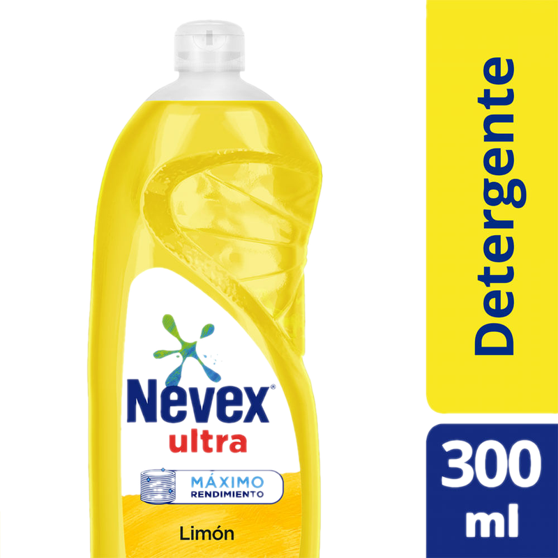 Detergente Lavavajilla Nevex Concentrado Ultra Limón 300 Ml