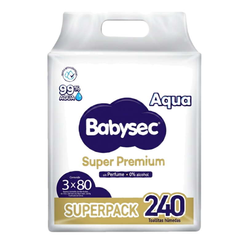 Toallitas Húmedas Babysec Super Premium 240 Unidades