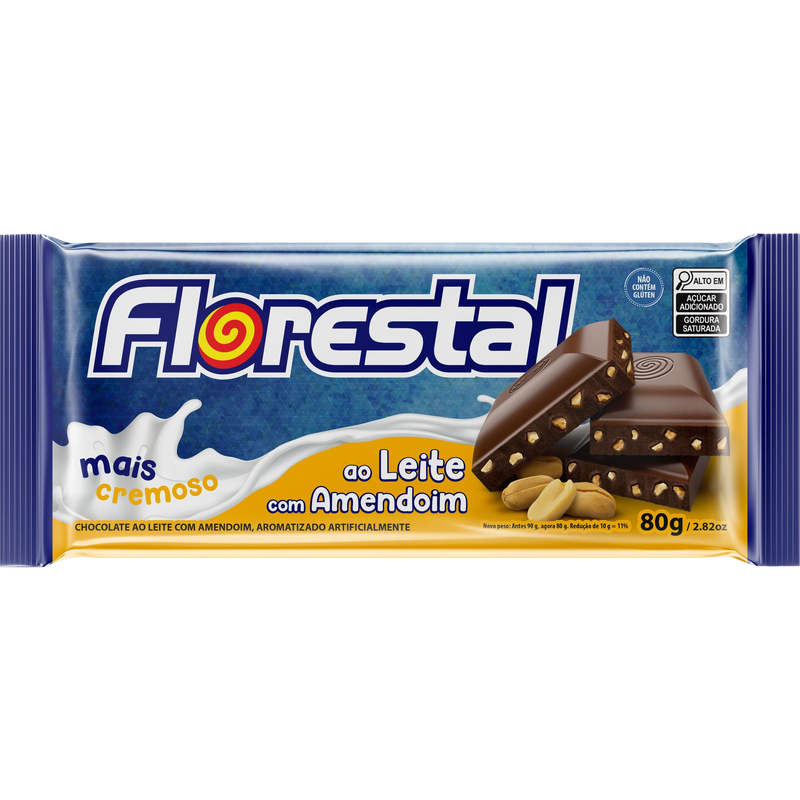 Chocolate Con Mani Florestal 80 G