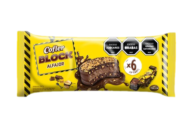 Alfajor Cofler Block (6 Unidades)