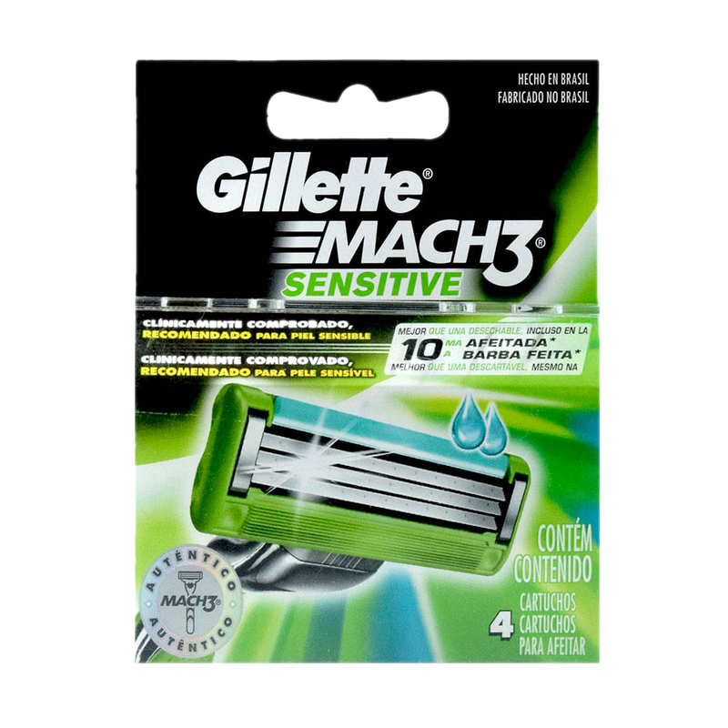 Repuesto Máquina De Afeitar Gillete Match 3 Sensitive 4 Unidades