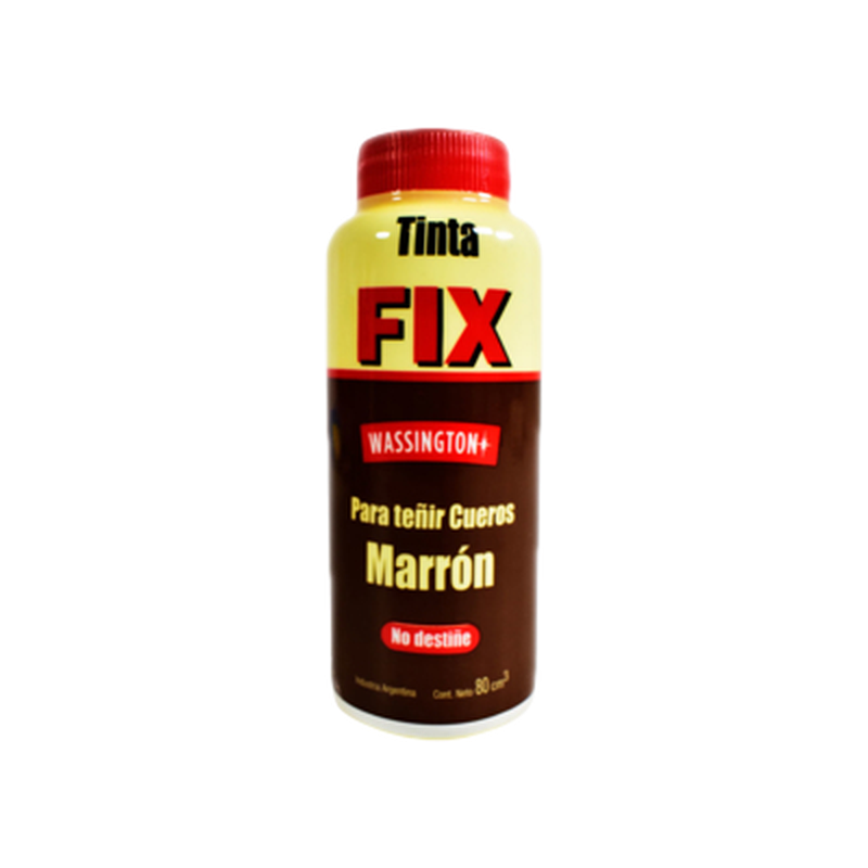 Tinta Para Cuero Fix Maron 80cc
